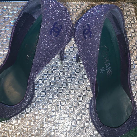 💙 CHANEL💚 1 Of A Kind Escappins 2-Tone Pumps - Picture 6 of 8